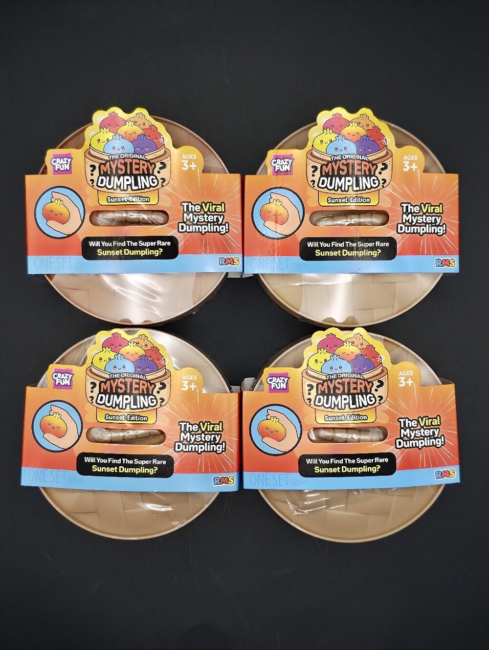(4 pack) Sunset Mystery Squishy - The Viral Mystery Dumpling! - TIK TOK